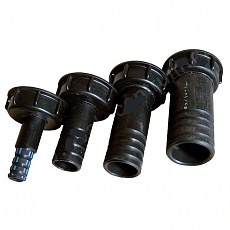 PP redukce DN 50 mm/50 mm černá - 2" PP redukce DN 50 mm/50 mm černá - 2"